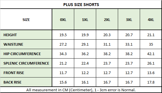 Plus Size Shorts - 111